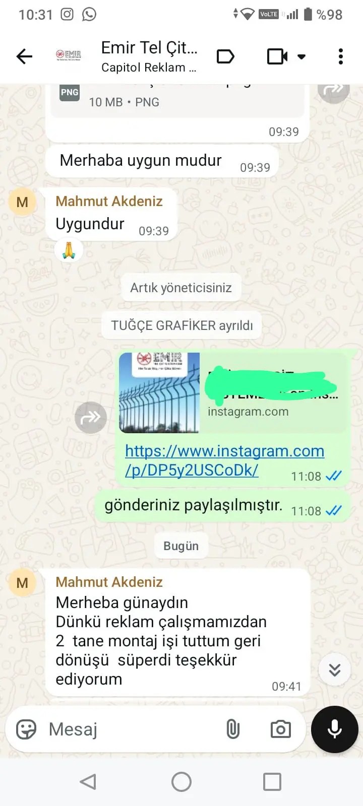 Müşteri Yorumu